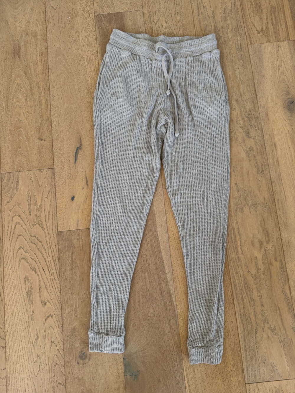 L*Space Waffle Knit Jogger Pant Grey Small